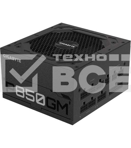 Блок питания Gigabyte GP-P850GM RTL, 850Вт, 80 PLUS Gold, 120мм, модульный, черный