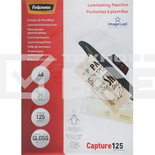 Пленка для ламинирования Fellowes 125мкм A4 (25шт) глянцевая 216x303мм CRC-53963 (FS-53963)