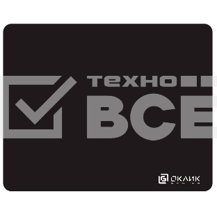 Коврик для мыши Oklick/Оклик OK-F0351 черный 350x280x3мм