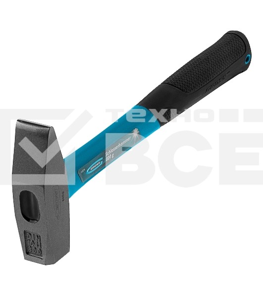 Молоток слесарный Gross 10278 800г, квадратный боек фибергласовая обрезиненная рукоятка