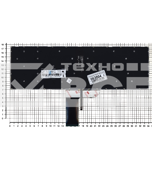 Клавиатура для ноутбука Lenovo IdeaPad 700 700-17ISK черная без рамки с подсветкой