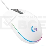 Мышь проводная Logitech G102 LIGHTSYNC белый, 8000 dpi, USB, кнопки - 6, фото37
