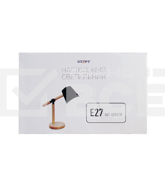 Светильник настольный СТАРТ CT83, E27, до 40Вт, 1,5м, черный