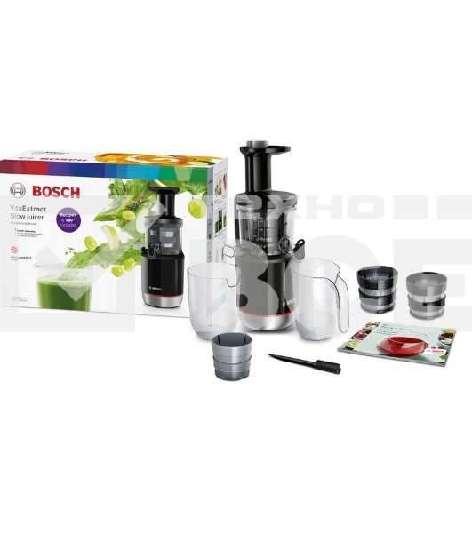 Соковыжималка шнековая Bosch MESM731M черный