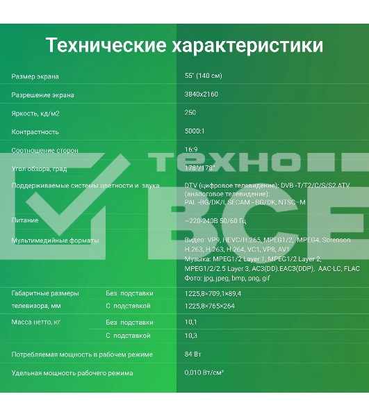 Телевизор Digma 55