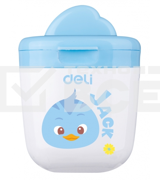Точилка для карандашей ручная Deli ER01300 1 отверстие пластик ассорти дисплей
