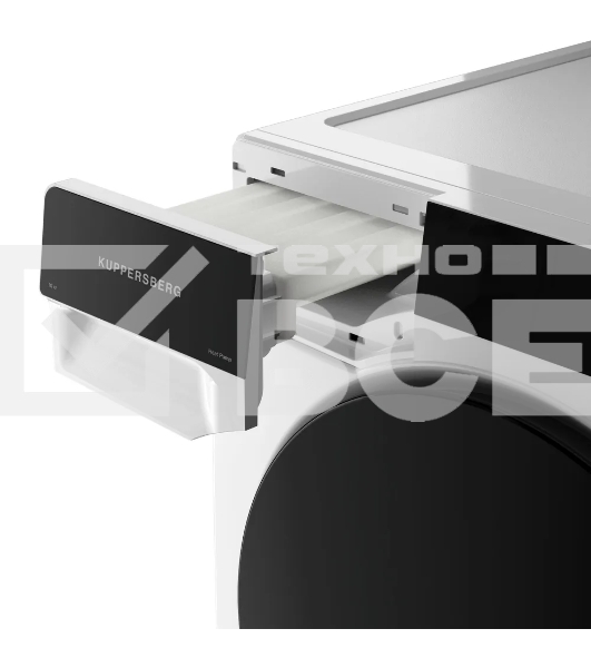 Сушильная машина Kuppersberg DM 590 W белый, 10 кг, сушка - тепловой насос, программ - 16, 60 x 85 x 62 см