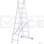 Лестница Сибртех, 2 х 8 ступеней, алюминиевая, двухсекционная, фото2