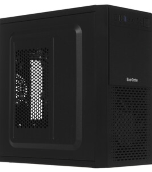 Компьютерный корпус Minitower ExeGate mEVO-7807-NPX400 (mATX, БП 400NPX 12см, 1хUSB+1хUSB 3.0, черный 1x12см с RGb подсветкой)