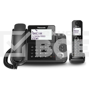 Телефон беспроводной (DECT) Panasonic KX-TGF310RUM, серый металлик