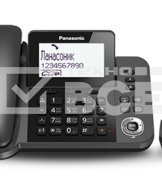 Телефон беспроводной (DECT) Panasonic KX-TGF310RUM, серый металлик
