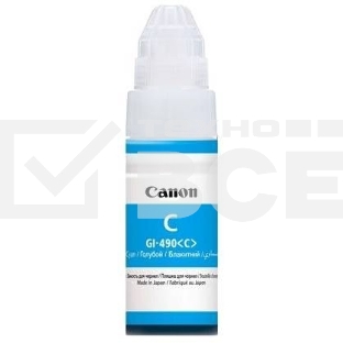 Чернила Canon GI-490C 0664C001 голубой (70 мл) для Canon Pixma G1400/2400/3400