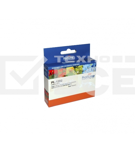 Картридж струйный PL-1282 для принтеров Epson StylusS22/SX125/SX130/SX420W/SX425W/Office BX305F/BX305FW Cyan пигментные ProfiLine