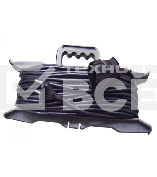 Удлинитель сварочный GLANZEN ER-20-010 силовой 20 м на рамке штепсель-гнездо ПВС 2*2.5 20 м