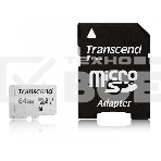 Флеш карта Micro SecureDigital 64Gb Transcend Class 10 TS64GUSD300S-A{MicroSDXC Class 10 UHS-I, SD adapter}, фото6