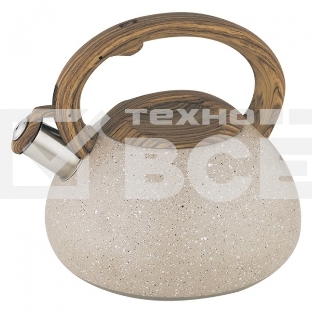 Чайник для плиты ALPENKOK AK-522 нерж.сталь со свистком 3,0л индукционное дно (12)