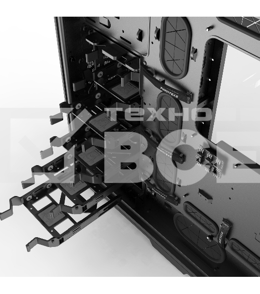 Корпус PHANTEKS Enthoo Pro Tempered Glass, Black, без БП, PWM Hub, Full-Tower