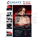 Фен для волос профессиональный Galaxy Line GL 4330, черный,  2200 Вт, 2 скорости потока воздуха, 3 температурных режима, функция «холодный воздух», защитная сетка, 2 насадки-концентратора, подвесная петля, защита мотора от перегрева, фото8