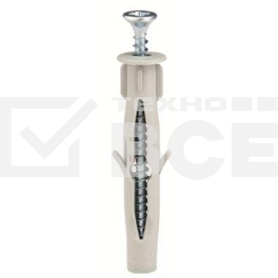 Комплект креп. F6 3.5х50 винт+дюбель (уп.100шт) ДКС CM06541