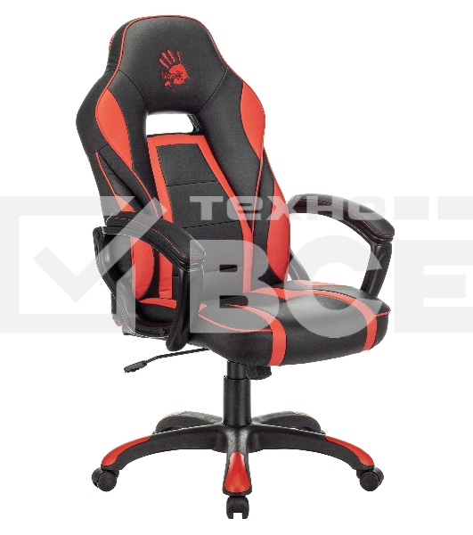Кресло игровое A4Tech Bloody GC-350 черный/красный эко.кожа крестовина