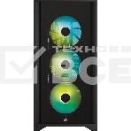 Компьютерный корпус Corsair iCUE 4000X RGb CC-9011204-WW Tempered Glass Mid-Tower, Black, фото2