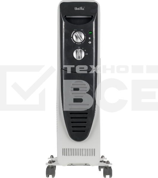 Масляный обогреватель Ballu Turbo BOH/TB- 09FH 2000 (9 секций) белый, 2000 Вт, 28 м2, термостат