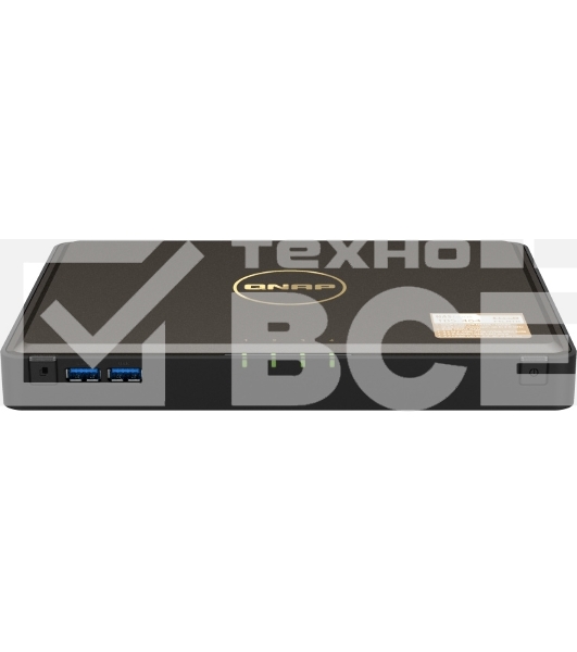 Сетевой RAID накопитель SMB QNAP TBS-464-8G NAS  4-bay M.2 NVMe, Intel Celeron N5105 4-core/4-thread 2.0-2.9 GHz, 8 GB DDR4, 2 x 2.5 GbE, 2xUSB 3.2 Gen 1 port, 3xUSB 2.0 port, 2xHDMI Output
