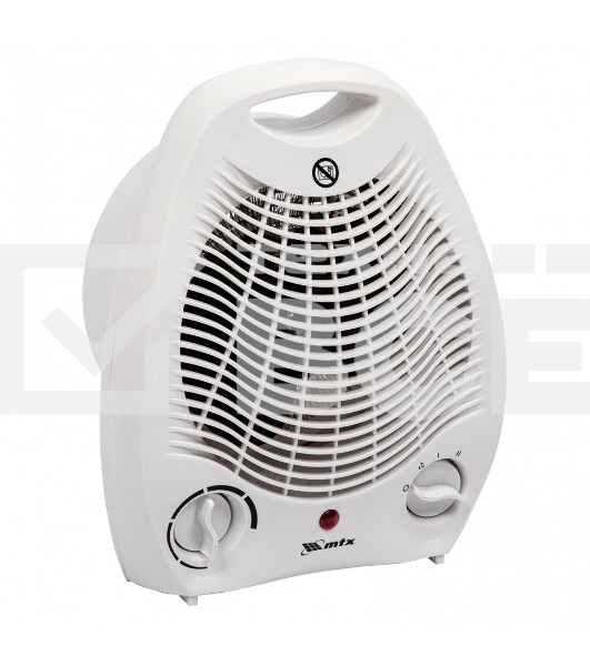 Тепловентилятор MTX FHS-2000, белый, 1000/2000 Вт, 25 м2, термостат
