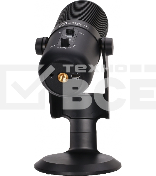 Микрофон проводной Оклик SM-400G 2м черный