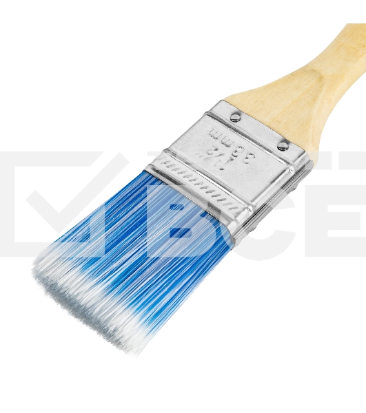 Кисть плоская 'Евро' 1.5', искусственная щетина, деревянная рукоятка MTX