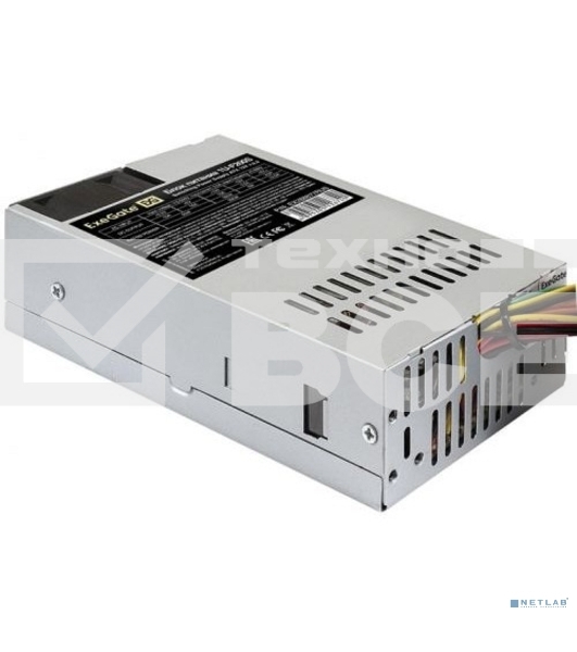 Блок питания ExeGate 1U-F200S (EX288877RUS), 200Вт, 40мм, серый