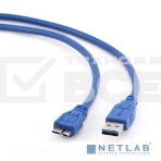 Кабель Gembird PRO CCP-mUSB3-AMBM-10, USB 3.0 кабель для соед. 3м А-microB (9 pin) позол.конт., пакет, фото2