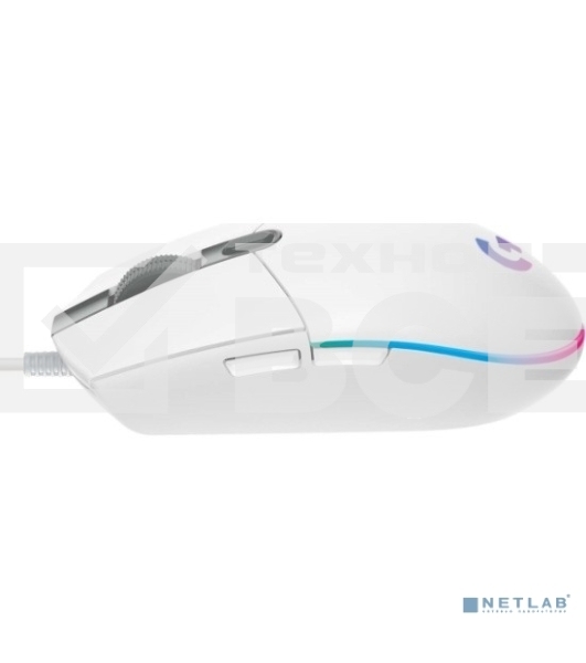 Мышь проводная Logitech G102 LIGHTSYNC белый, 8000 dpi, USB, кнопки - 6