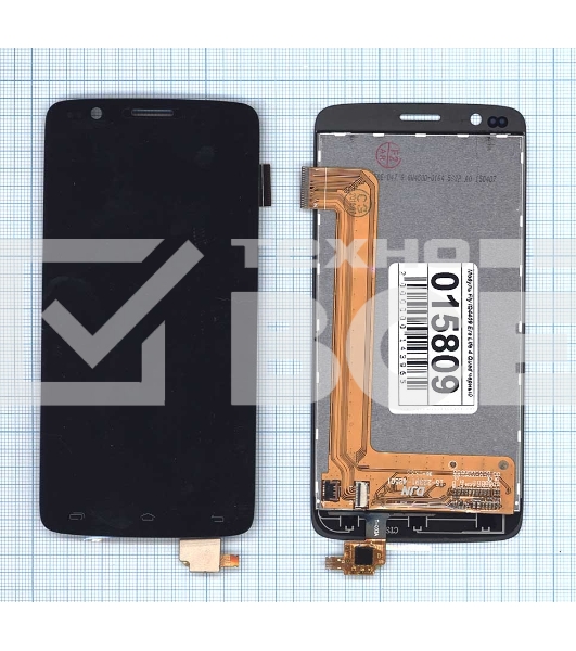 Дисплей для Fly IQ4409 Era Life 4 Quad, черный