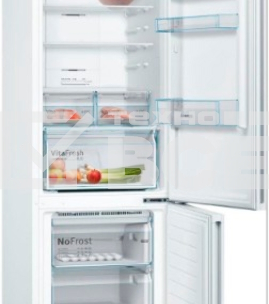 Холодильник Bosch KGN39XW30U белый двухкамерный 279/87л морозилка снизу, No Frost
