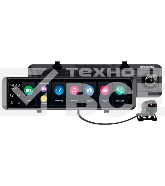 Видеорегистратор TrendVision aMirror 15 Android UNIVERSE черный 1080x1920 1080p 140гр. GPS внутренняя память:64Gb UIS8581A