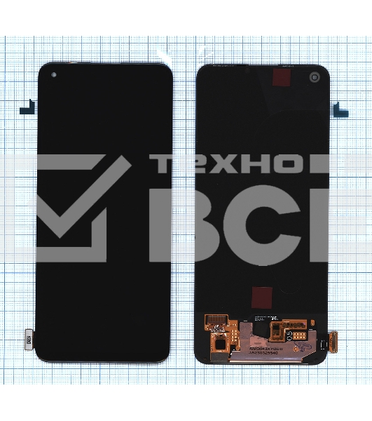 Дисплей для Realme 8 4G в сборе с тачскрином (orig lcd) черный