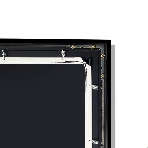 Экран для проектора S'OK SCFRV-332x186G 150' 16:9 на бархатной раме, High Contrast Gray, черная рама, фото6