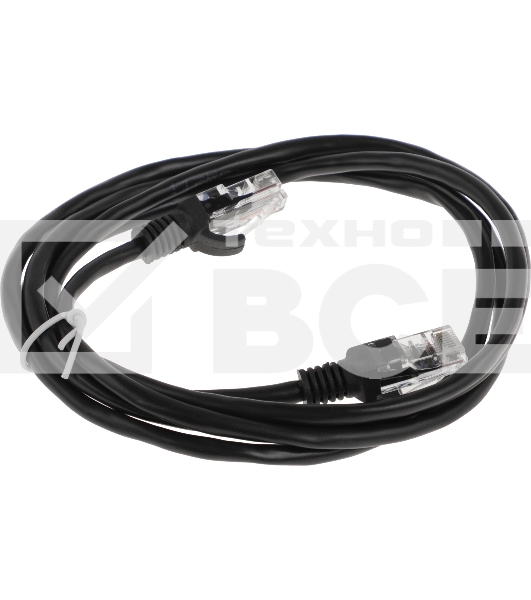 Патч-корд Premier PP12-1.5M/BK 1000Гбит/с UTP 4 пары cat.5E CCA molded 1.5м черный RJ-45 (m)-RJ-45 (m)