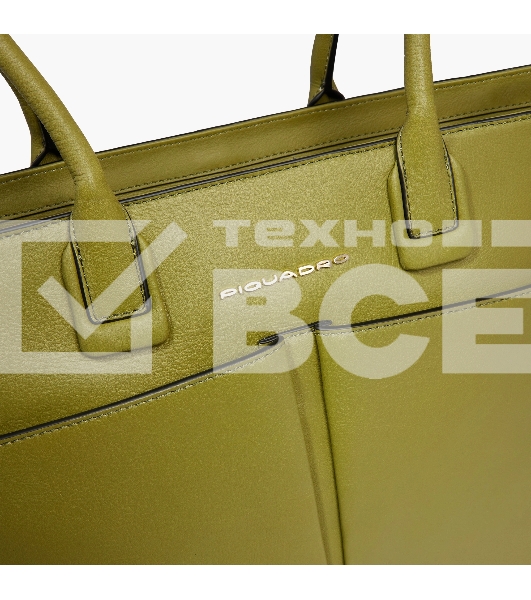 Деловая сумка женская Piquadro Ashley BD6461W134/VE с отделением для ноутбука оливковый натур.кожа