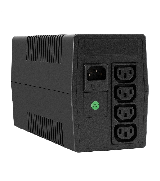 Источник бесперебойного питания ExeGate Power NB-500.LED.AVR.4C13 (500VA/300W, LED, AVR, 4*C13, батарея 12V 4.5Ah, черный)