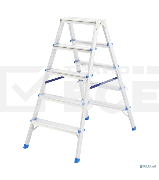 Стремянка двусторонняя Сибртех 5ст., алюминиевая