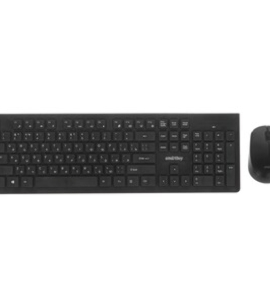 Комплект клавиатура+мышь Smartbuy 206368AG беспроводной, USB, 1600 DPI, чёрный