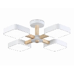 Светильник Ambrella light FL4879/4 WH/WD белый/дерево 72W 3000-6000K D610*160 (без ПДУ), фото9