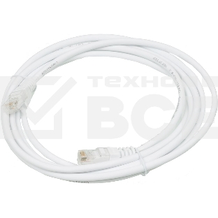Кабель Патч-корд Lanmaster UTP LAN-PC45/U5E-3.0-WH вилка RJ-45-вилка RJ-45 кат.5е 3м белый LSZH (уп.:1шт)