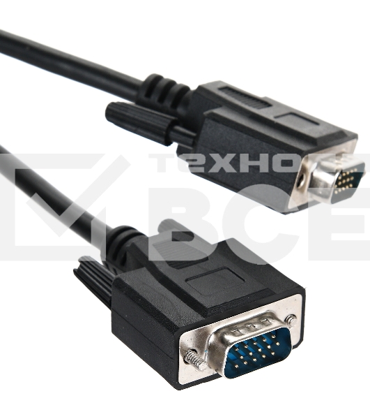 Кабель для монитора VGA (M) -) VGA (M), 1.8m, TV-COM (QCG341AD-1.8M), ферритовые кольца