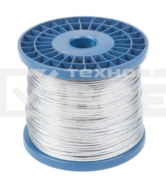 Трос стальной Rexant DIN 3055 (6x7) М2 (бобина 200 м)