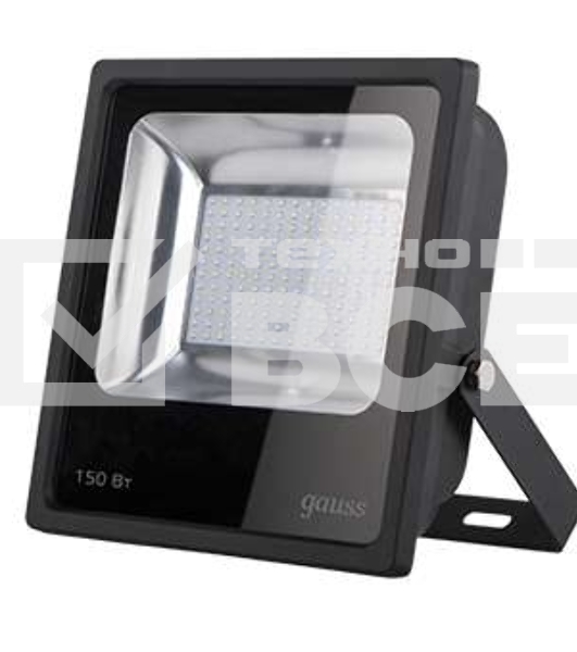 Прожектор светодиодный GAUSS 613100150150Вт IP65 6500к черный 1/4