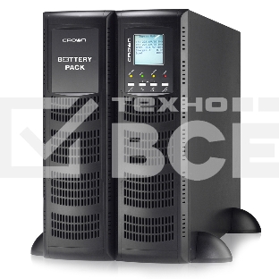 Источник бесперебойного питания CROWN On-Line CMUOA-300X-6K 6000VA/5400W, корпус металл, TOWER&RACK, 3U+3U, АКБ 16*12V/7AH, PF-0.9, AVR 110-300V, порт USB+RS-232, EPO, розетки - клемная колодка (Ph+N+GND), входной кабель 2,5 м, вентилятор охлаждения, авто