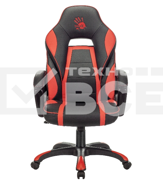 Кресло игровое A4Tech Bloody GC-350 черный/красный эко.кожа крестовина